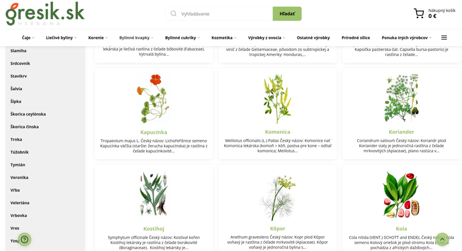 herbár gresik.sk