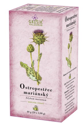 Pestrec mariánsky bylinný porciovaný čaj