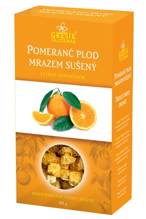 Pomaranč plod mrazom sušený