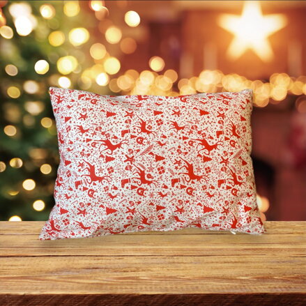 Bylinkový vankúš biely (40x30 cm)