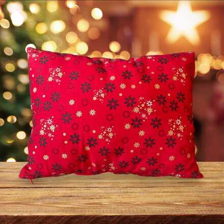 Bylinkový vankúš červený (40x28 cm)