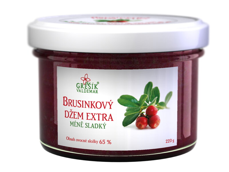 Džem Brusnicový extra Menej sladký