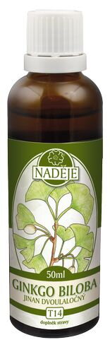 T14 Ginkgo dvojlaločné 50ml