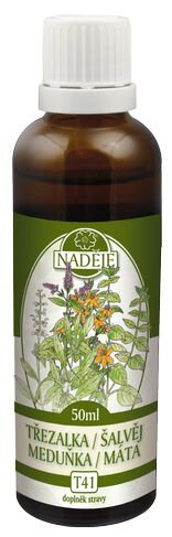 T41 Ľubovník - šalvia - mäta - medovka 50ml